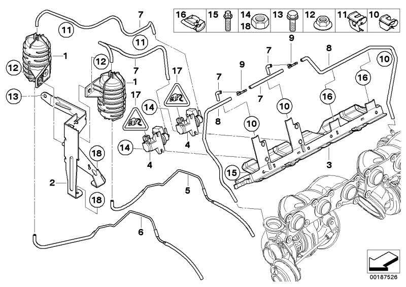 Pierburg N54 Turbocharger Boost Solenoid Valve (Pressure Converter) - 11747626350