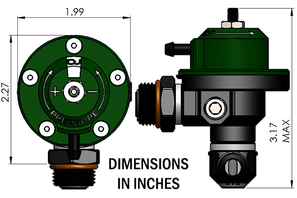 Radium Engineering DMR Fuel Pressure Regulator (20-0623-00) (20-0623-01)