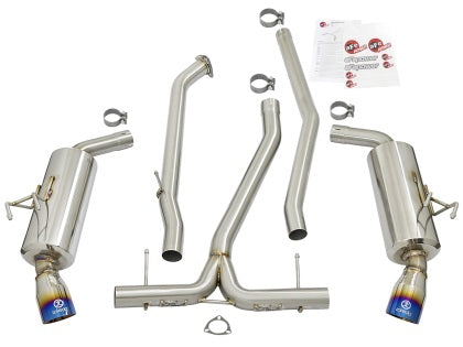 Takeda 304 Stainless Steel Cat-Back Exhaust w/ Blue Flame Tip