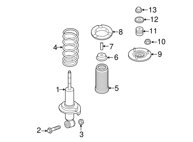 Strut - Nissan - E6110-EZ81A