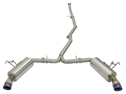 Takeda 304 Stainless Steel Cat-Back Exhaust w/ Blue Flame Tip