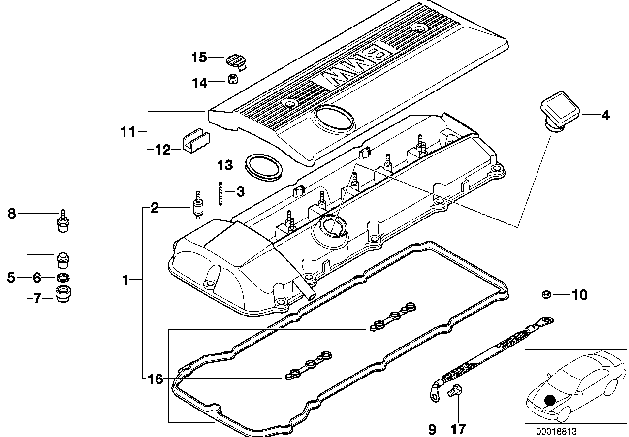 BMW Valve Cover Nut & Grommet
