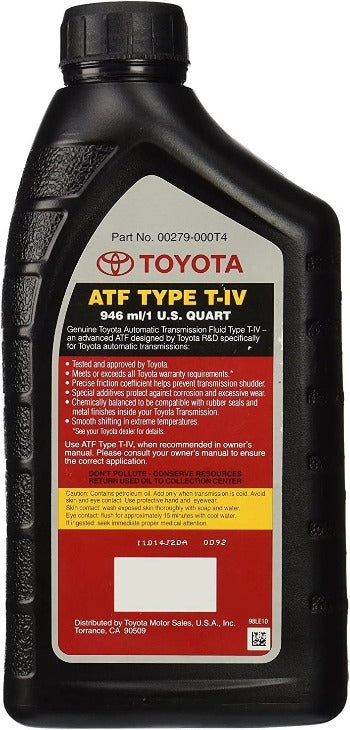 Automatic Transmission Fluid 1L - Toyota (00279-000T4)