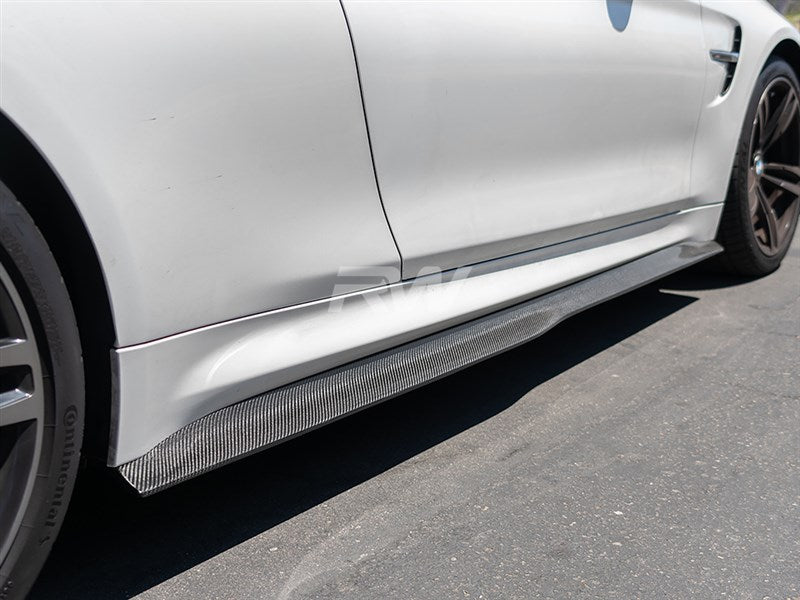 BMW F82/F83 M4 GTX Carbon Fiber Side Skirt Extensions