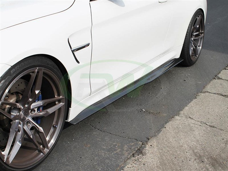 BMW F82/F83 M4 GTX Carbon Fiber Side Skirt Extensions