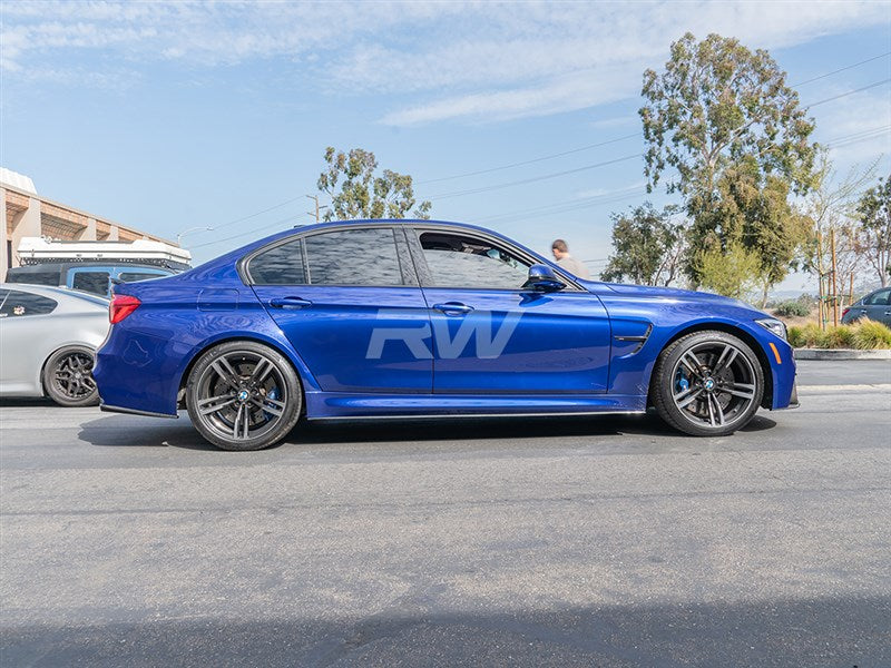 BMW F80 M3 Carbon Fiber Side Skirt Extensions