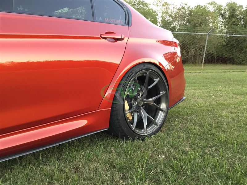 BMW F80 M3 Carbon Fiber Side Skirt Extensions