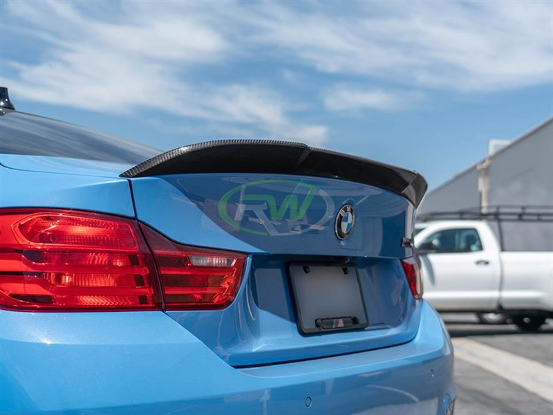 BMW F82 M4 RWS Carbon Fiber Trunk Spoiler