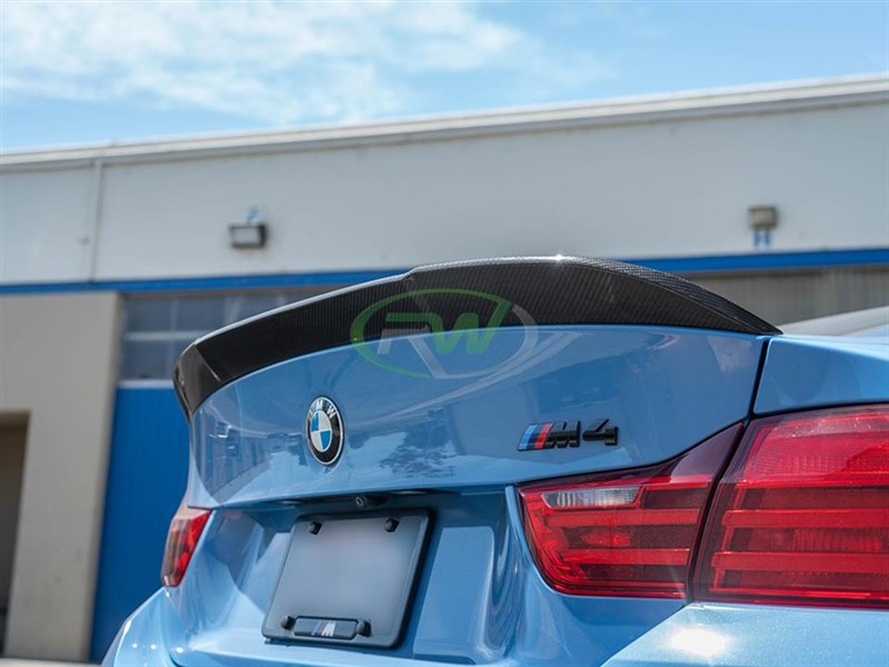 BMW F82 M4 RWS Carbon Fiber Trunk Spoiler