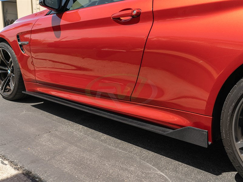 BMW F82 F83 M4 RWS CF Side Skirt Extensions