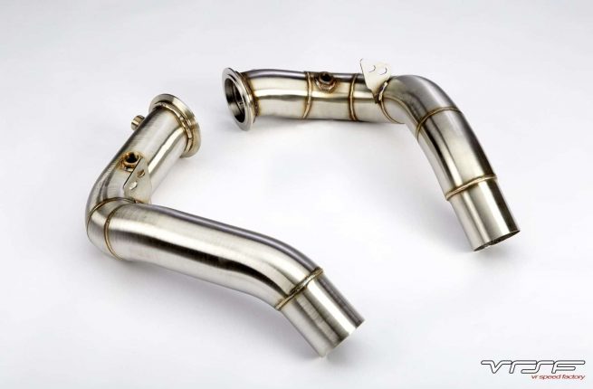 VRSF 3″ Stainless Steel Race Downpipes 2011 – 2018 BMW M5 & M6 S63 - 10152010