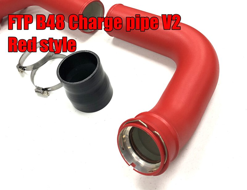 FTP BMW B48 B46 2.0T Charge Pipe V2 Red Style