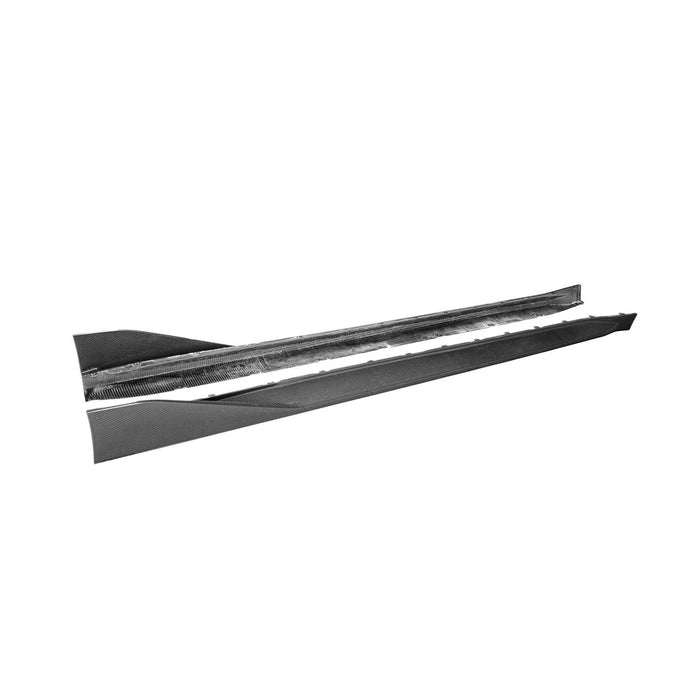 R44 MHC BMW G80 M3 PERFORMANCE STYLE SIDE SKIRTS IN PRE PREG CARBON FIBRE