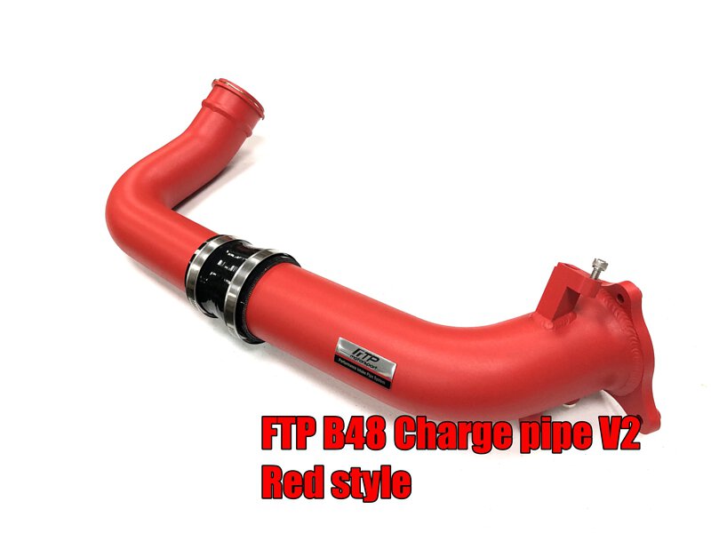 FTP BMW B48 B46 2.0T Charge Pipe V2 Red Style