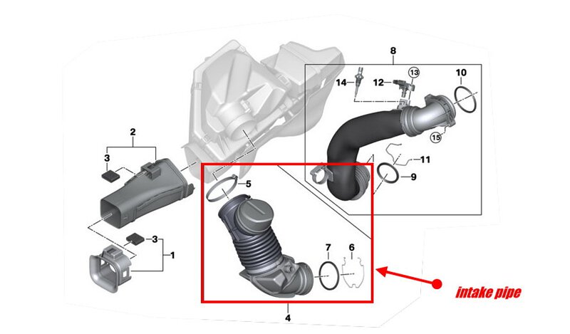 FTP G20 B58 Intake Pipe ( A90 Supra)