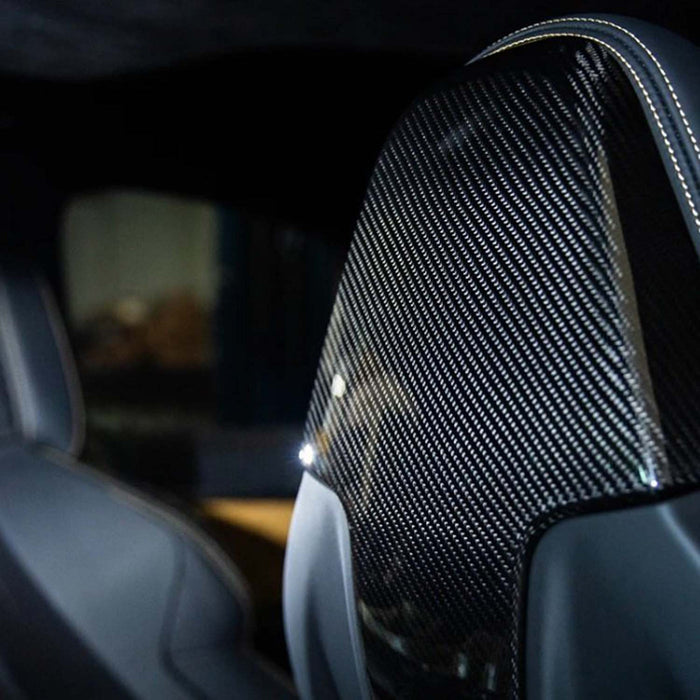 R44 MHC PLUS BMW G8X G80 M3 / G82 M4 X3M F97 X4M F98 SEAT BACK COVER IN PRE-PREG CARBON FIBRE