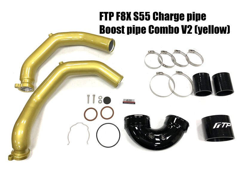 FTP BMW S55 Charge Pipe + Boost Pipe Combo V2 for F80 M3/F82 M4