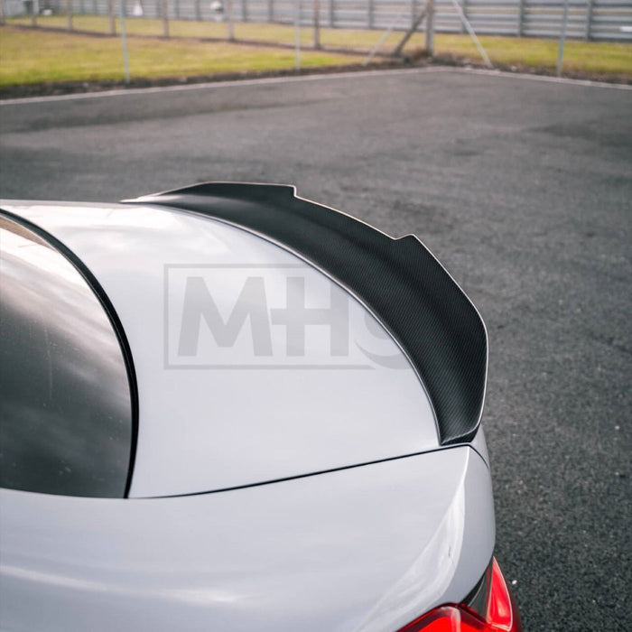 R44 BMW G80 M3 Ducktail Style Spoiler In Pre-Preg Carbon Fibre