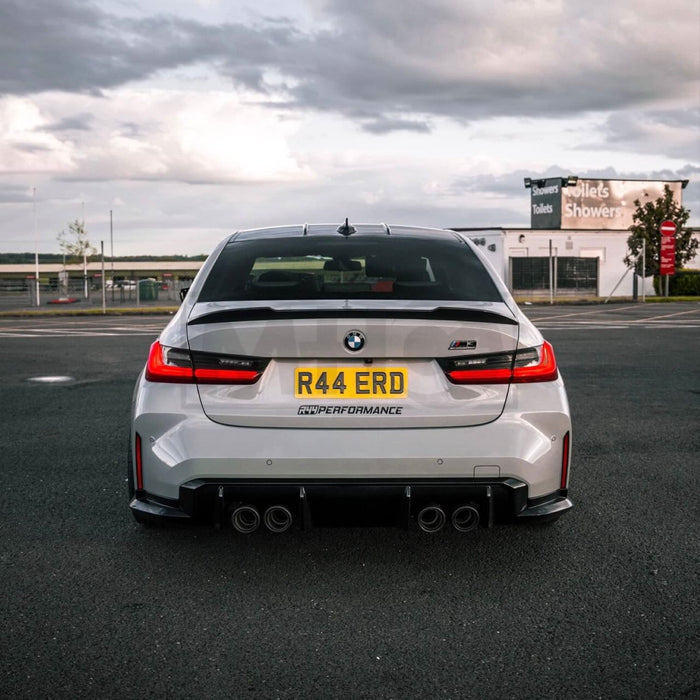 R44 Performance BMW M3 G80 CS STYLE SPOILER IN PRE PREG CARBON FIBRE