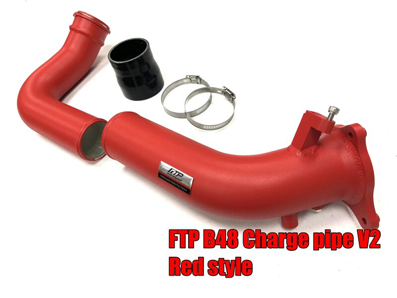 FTP BMW B48 B46 2.0T Charge Pipe V2 Red Style