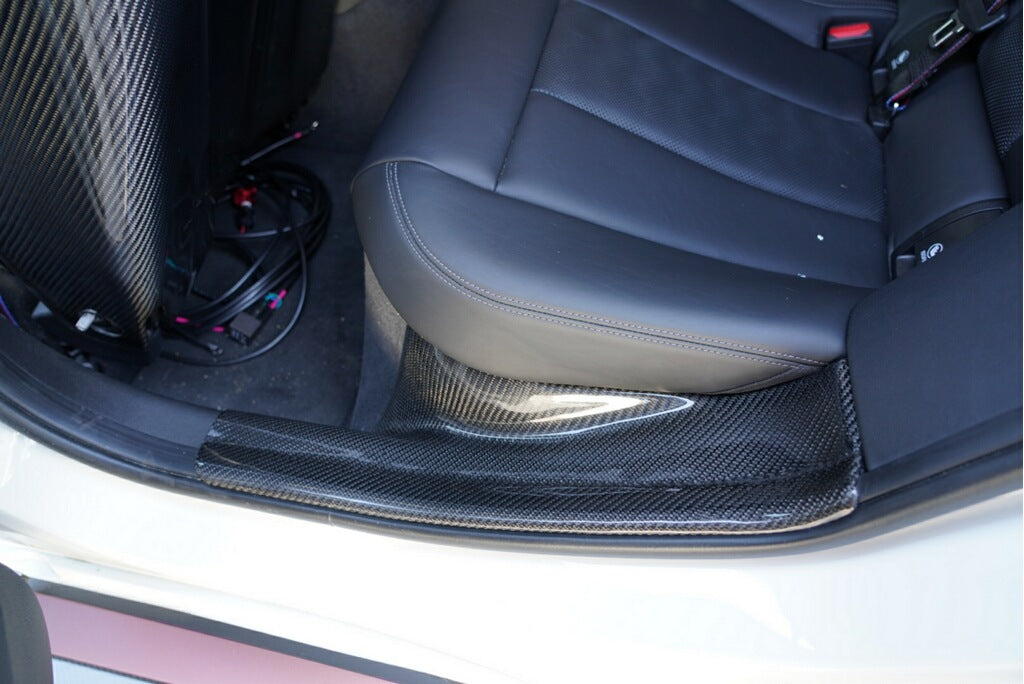 Dinmann G80 M3 - Front and Rear Doors Inside Wall FLoor Trim 4 PC carbon fiber replacements