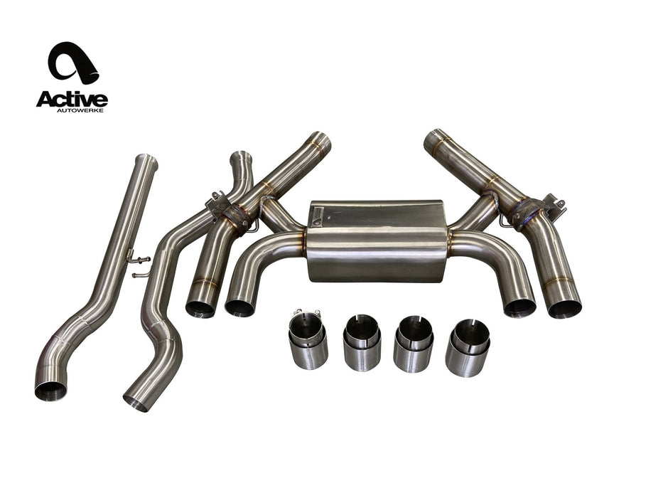 Active Autowerke G80 M3 And G82 M4 Valved Rear Axle-Back Exhaust