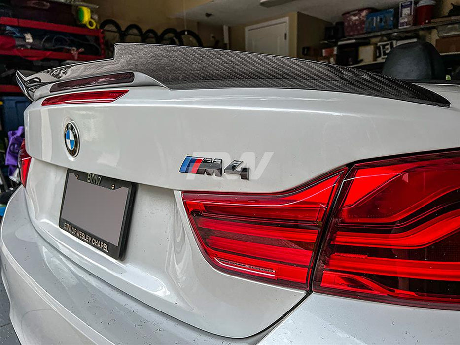 BMW F33/F83 M4 Style Carbon Fiber Trunk Spoiler