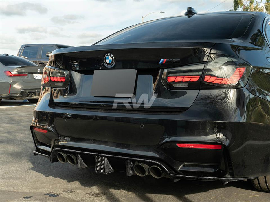 BMW F8x M3 M4 Kholen Style CF Rear Diffuser