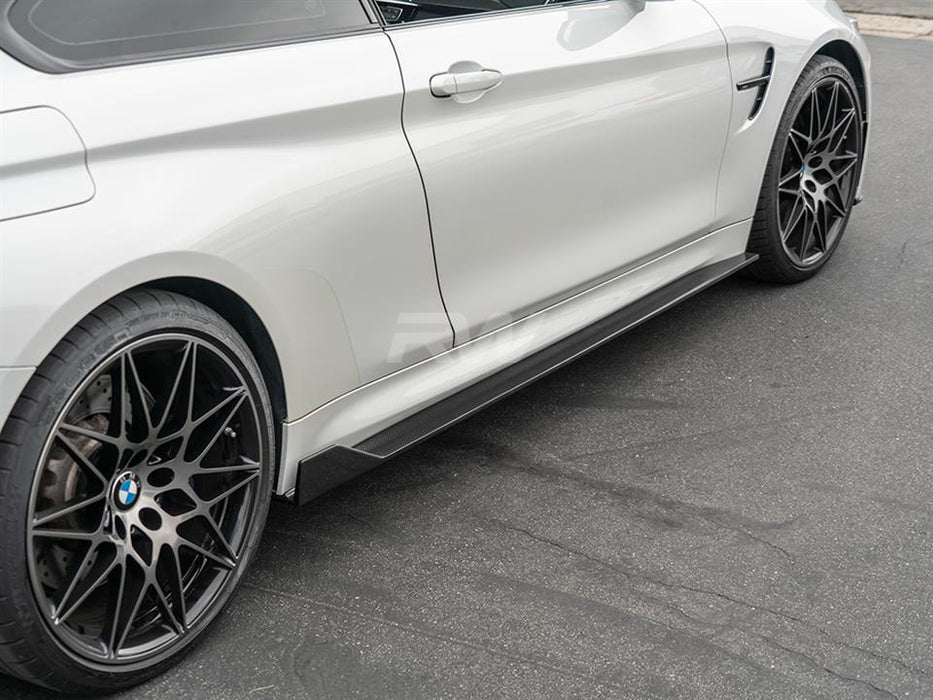 BMW F82 F83 M4 RWS CF Side Skirt Extensions