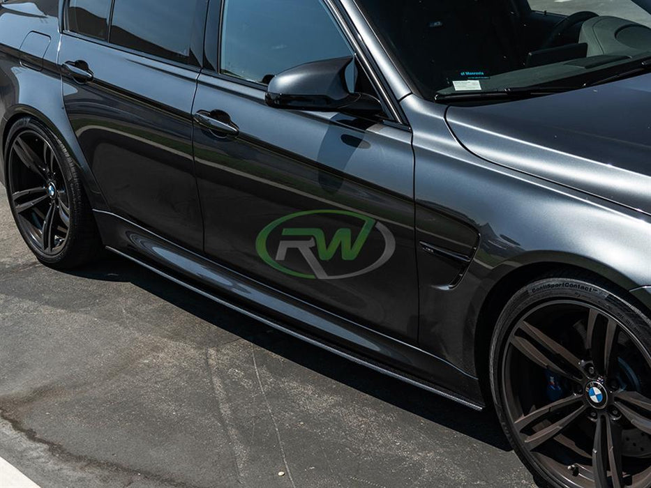 BMW F80 M3 Carbon Fiber Side Skirt Extensions