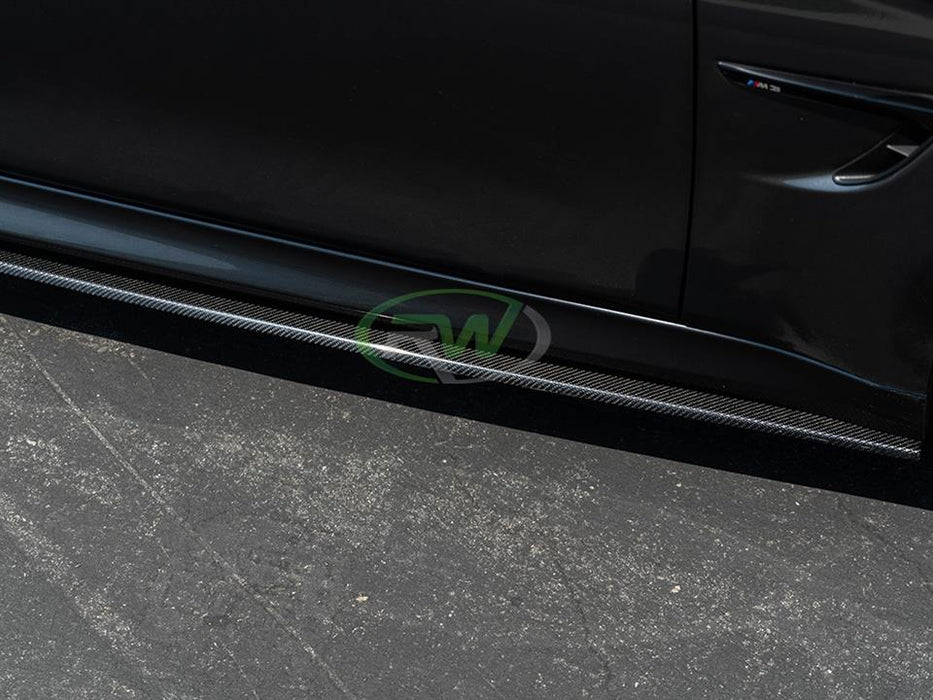 BMW F80 M3 Carbon Fiber Side Skirt Extensions