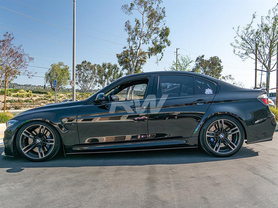 BMW F80 M3 Carbon Fiber Side Skirt Extensions