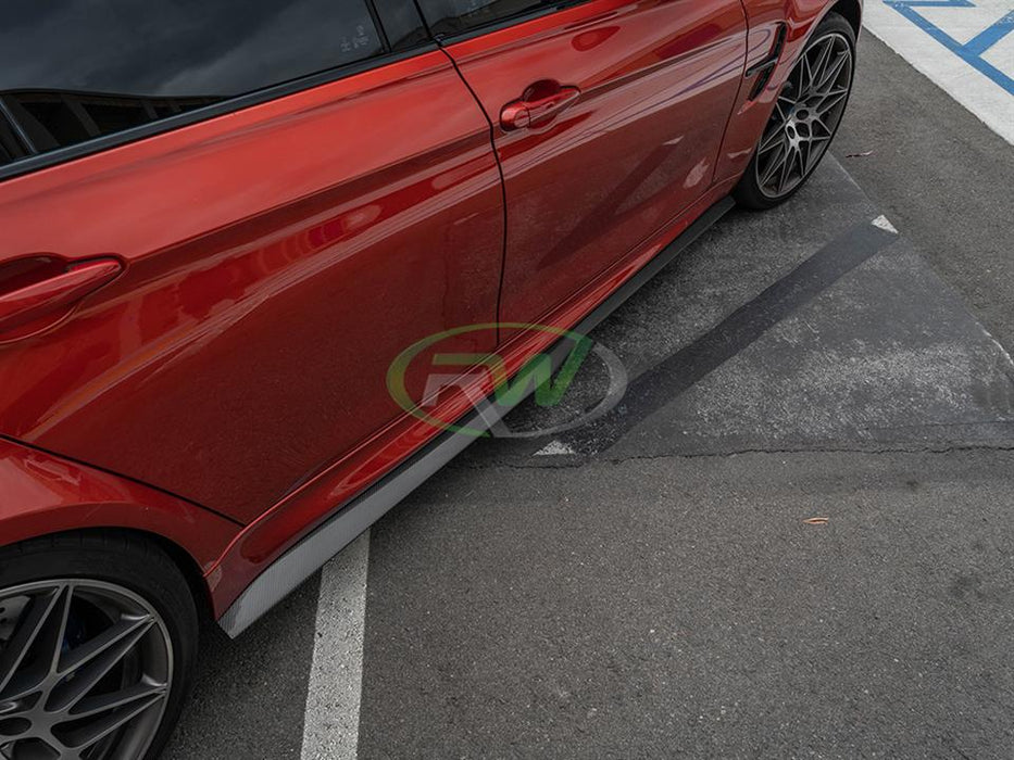 BMW F80 M3 GTX Carbon Fiber Side Skirt Extensions