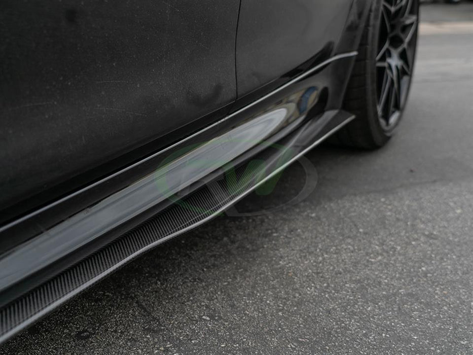 BMW F80 M3 GTX Carbon Fiber Side Skirt Extensions