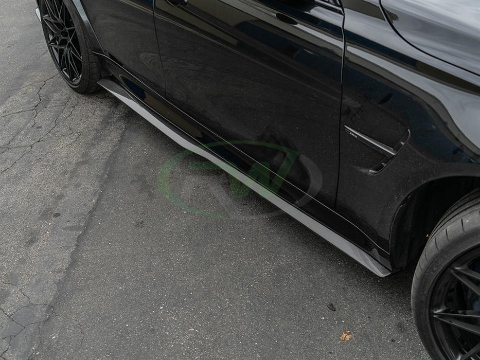 BMW F80 M3 GTX Carbon Fiber Side Skirt Extensions