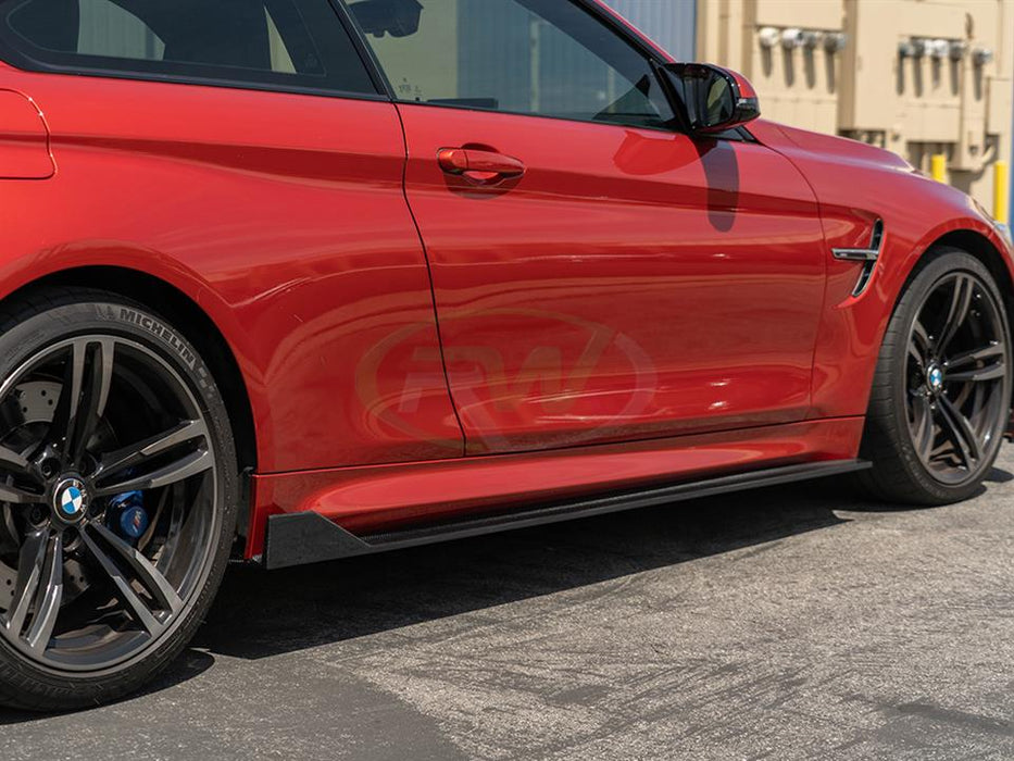 BMW F82 F83 M4 RWS CF Side Skirt Extensions