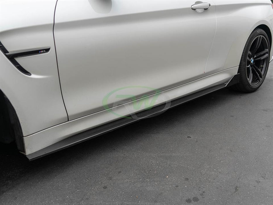 BMW F82 F83 M4 RWS CF Side Skirt Extensions