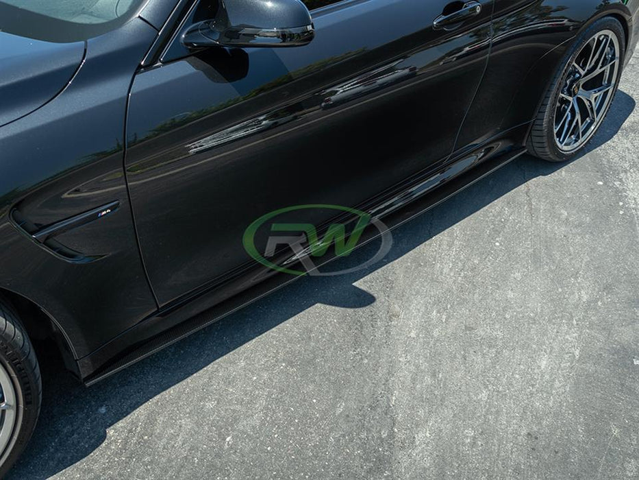 BMW F82/F83 M4 CF Side Skirt Extensions