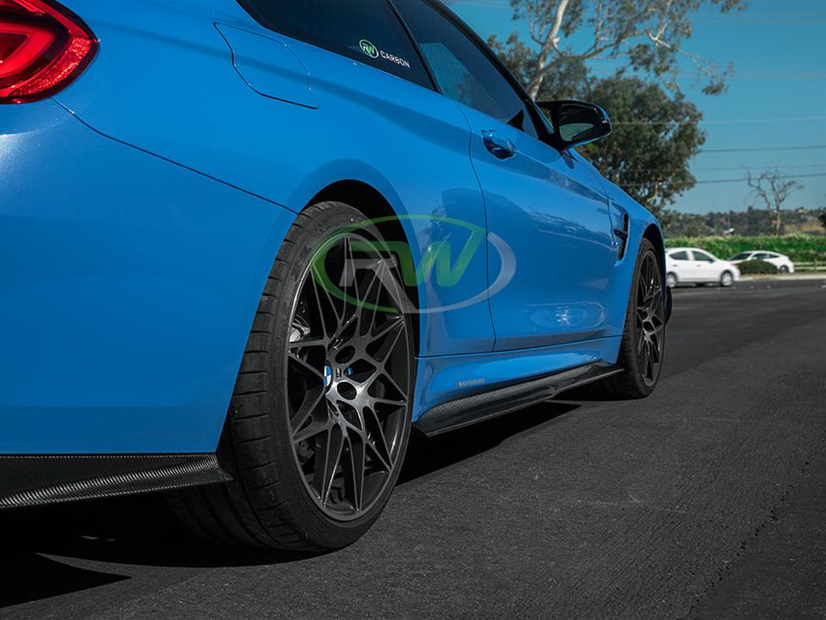 BMW F82/F83 M4 GTX Carbon Fiber Side Skirt Extensions